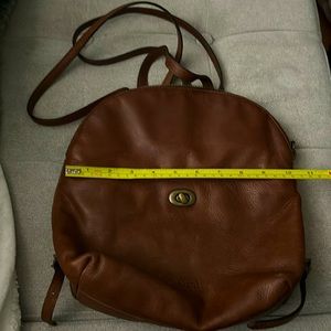 Margo brown leather backpack